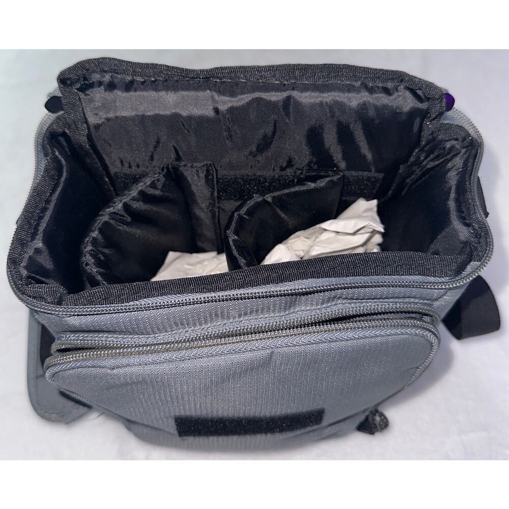 Eddie Bauer Gray and Black SLR Camera Bag New With Tags - Picture 4 of 11